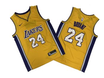 Lakers # 24 Yellow V-neck fan version - Kobe Bryant. Bryant