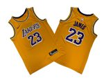 Lakers No. 23 crew neck Yellow fan version – lebron. James