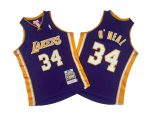Lakers No. 34 Purple 99-00 vintage Michelle jersey - Shaquille O 'Neal