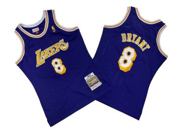 Lakers No. 8 purple 96-97 Mitchell throwback jersey - Bryant. Bryant