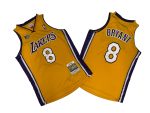 Lakers No. 8 yellow 00-01 Michelle throwback jersey - Kobe Bryant
