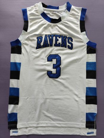 Lucas Scott Basketball Brothers Movie # 3 white embroidered jersey