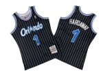 Magic No. 1 Black and White Stripes 94-95 Mitchell throwback Jersey - Anfinney  Hardaway