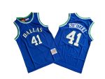 Mavs 41 Blue Throwback 98-99 Mitchell throwback jersey – Dirk. Nowitzki