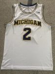 Michigan No. 2 Jordan Poole white jersey