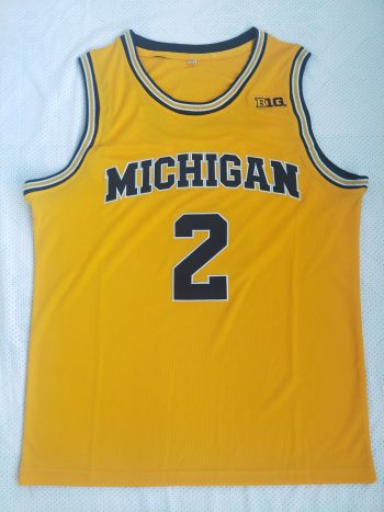 Michigan No. 2 Jordan Poole yellow jersey