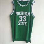 Michigan State Magic Johnson # 33 green embroidered college jersey