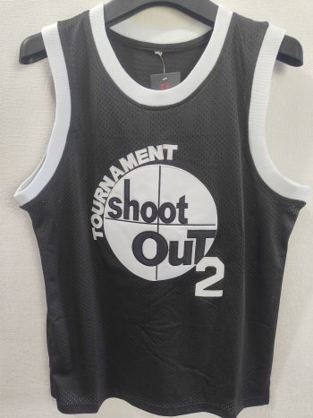 Movie # 2 black mesh embroidered jersey