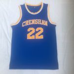 Movie No. 22 McCaw blue embroidered jersey