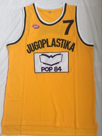 Movie No. 7 yellow embroidered jersey