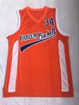 Movie Uncle Drew No. 34 orange embroidered jersey
