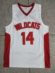 Movie version 14 white retro mesh basketball uniform