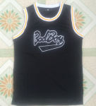 Movie version 72 black silver double embroidered jersey
