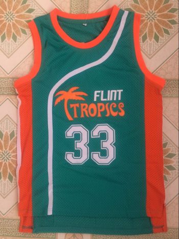 Movie version No. 33 MOON green mesh embroidered jersey