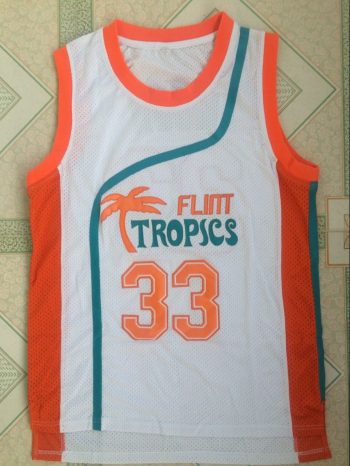 Movie version No. 33 MOON white mesh embroidered jersey