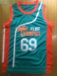 Movie version number 69 DOWNTOWN green mesh embroidered jersey