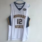 Murray State University Jia – Morant 12 white embroidered jersey