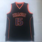 NCAA Anthony College Edition # 15 black embroidered basketball uniform
