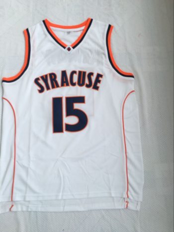 NCAA Anthony University No. 15 white embroidered jersey