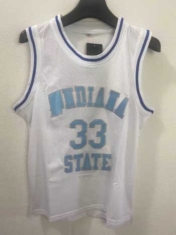 NCAA Bird # 33 white college jersey