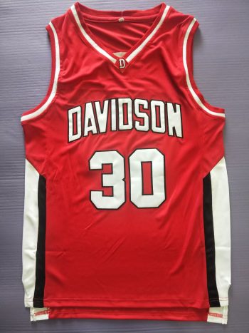 NCAA Curry University No. 30 red embroidered jersey