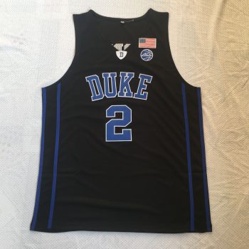 NCAA Duke No. 2 Cam Reddish black embroidered jersey