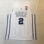NCAA Duke No. 2 Cam Reddish white embroidered jersey