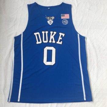 NCAA Duke Tatum No. 0 blue jersey