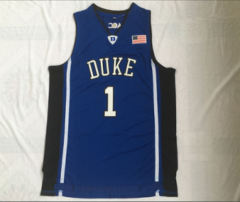 NCAA Duke University No. 1 Irving blue embroidered jersey