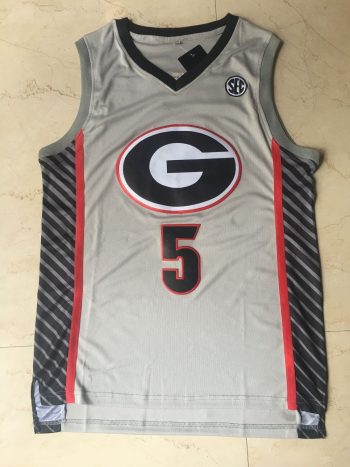 NCAA Edwards # 5 gray jersey