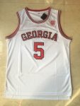 NCAA Edwards # 5 white jersey