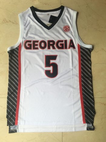NCAA Edwards # 5 white jersey 2