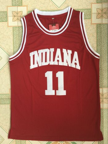 NCAA Indiana University No. 11 Isiah Thomas (Isiah Thomas) Burgundy embroidered new fabric jersey
