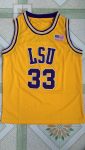 NCAA LSU 33# O 'Neal yellow mesh double embroidered jersey