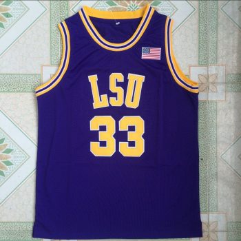 NCAA LSU No. 33 O 'Neal purple mesh double-embroidered jersey