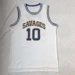 NCAA Rodman # 10 white college jersey