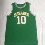 NCAA Rodman No. 10 green college jersey