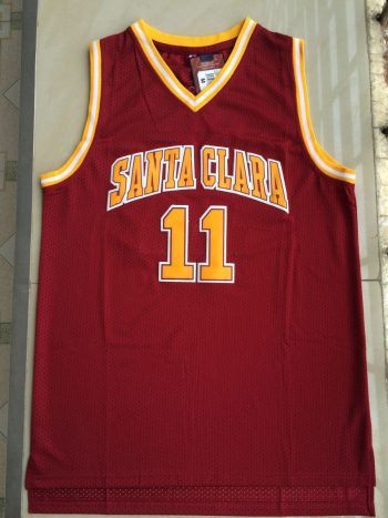 NCAA Santa Clara University No. 11 Nash red jersey
