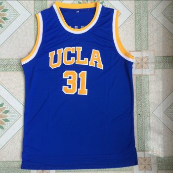 NCAA UCLA No. 31 Miller blue embroidered basketball jersey