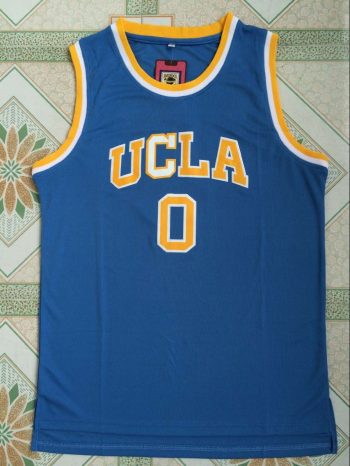 NCAA UCLA Westbrook No. 0 light blue basketball jersey