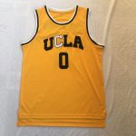 NCAA UCLA Westbrook No. 0 yellow basketball jersey