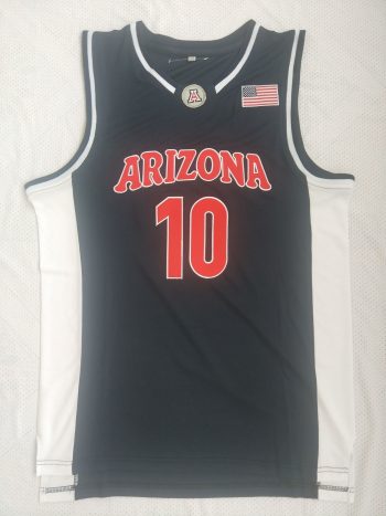 NCAA University of Arizona Grizzlies No. 10 Mike Bibby blue basketball jersey