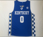 NCAA University of Kentucky No. 0 Daron Fox blue jersey