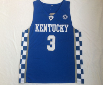 NCAA University of Kentucky No. 3 Bam Adebayo blue jersey
