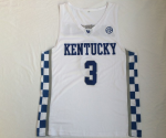 NCAA University of Kentucky No. 3 Bam Adebayo white jersey