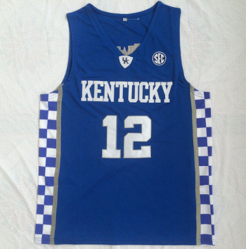 NCAA University of Kentucky blue jersey No. 12