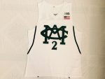 NCAA University of Michigan No. 2 white embroidered jersey