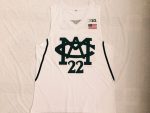 NCAA University of Michigan No. 22 white embroidered jersey
