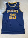 NCAA University of Michigan No. 25 Juwan. Howard dark blue jersey