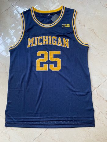 NCAA University of Michigan No. 25 Juwan. Howard dark blue jersey